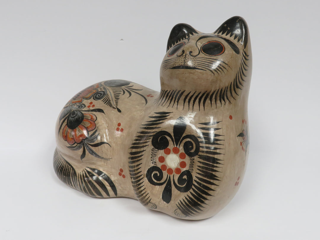 Folk Art Pottery Cat