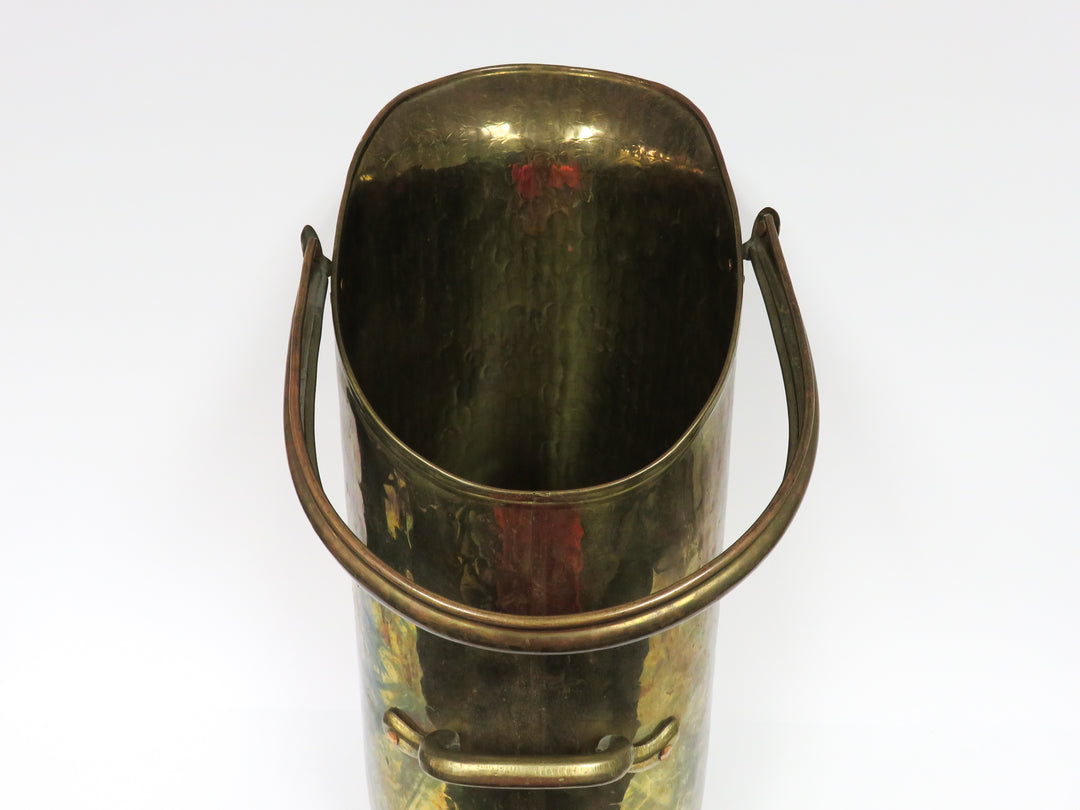 Vintage Brass Coal Shuttle