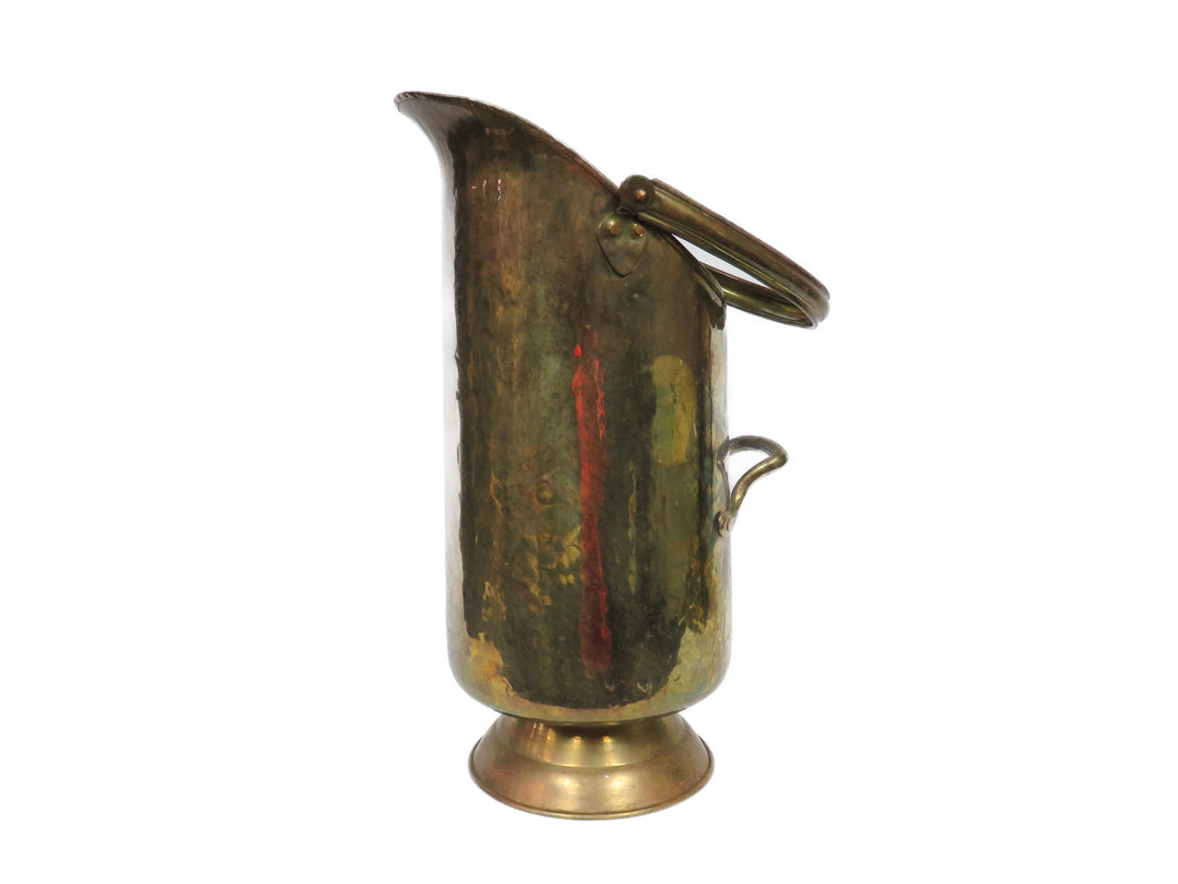 Vintage Brass Coal Shuttle