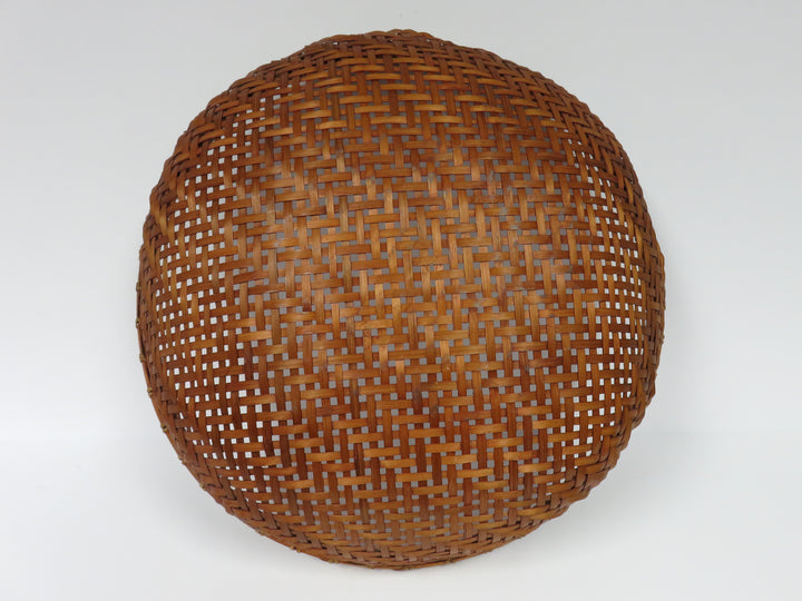 Shallow Woven Rattan Basket