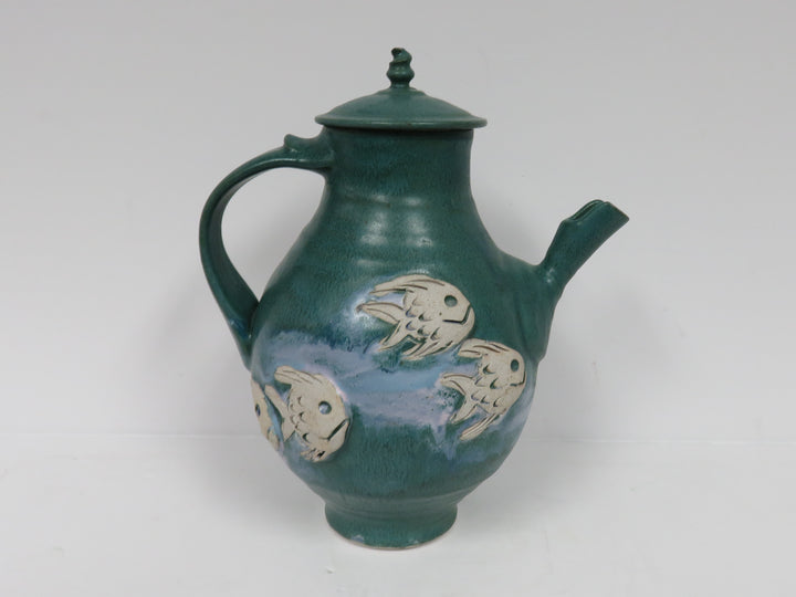 Teal Fish Teapot