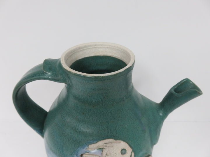 Teal Fish Teapot