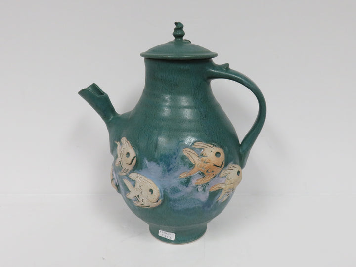 Teal Fish Teapot