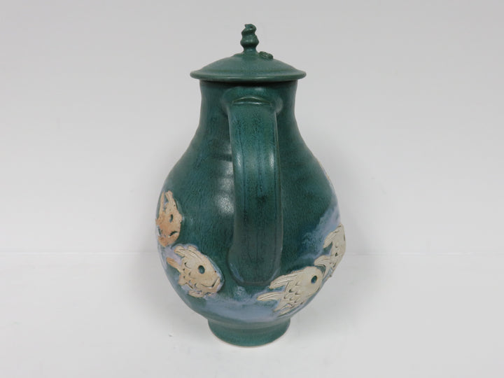 Teal Fish Teapot