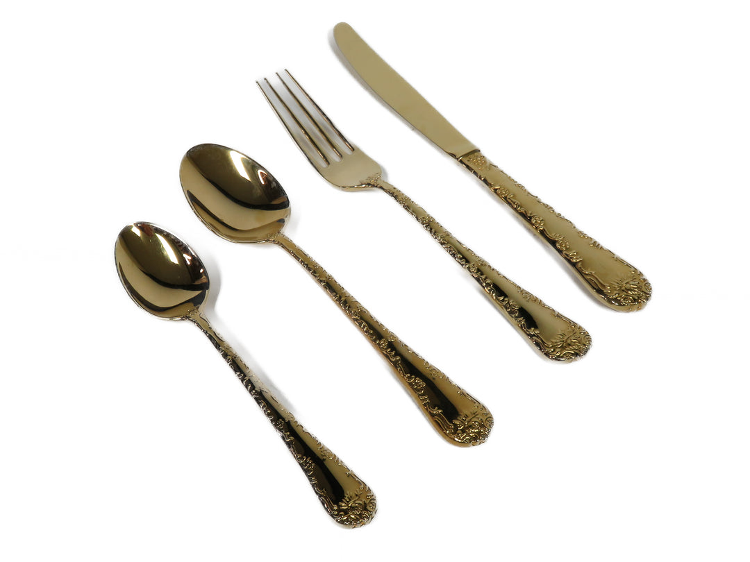 Gold Flatware Set
