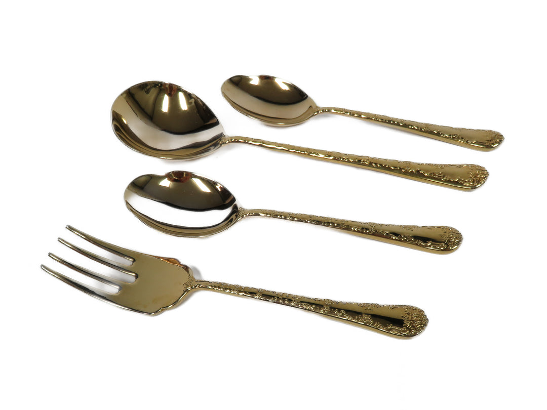 Gold Flatware Set