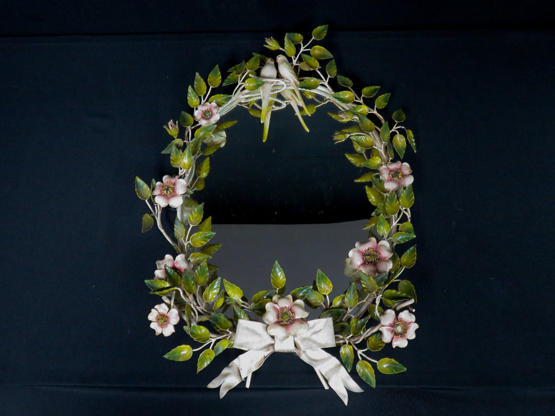 Floral Metal Sculpted Mirror