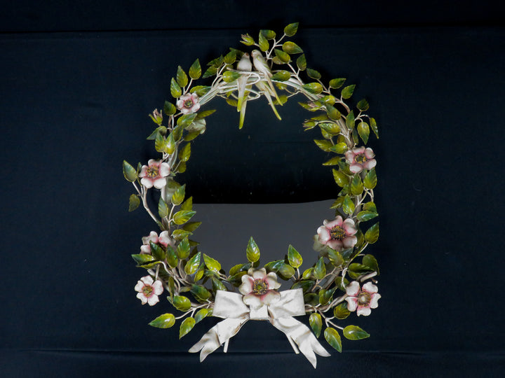 Floral Metal Sculpted Mirror
