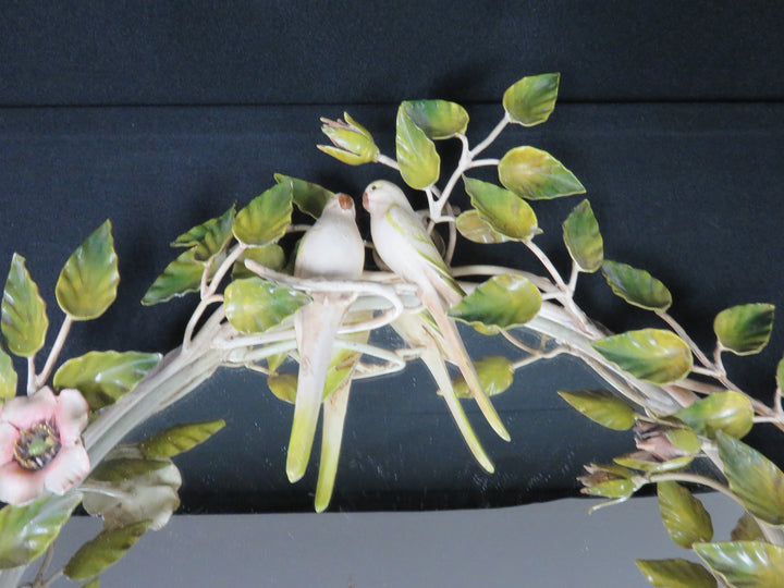 Floral Metal Sculpted Mirror