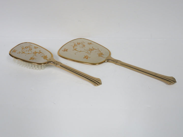 Gold-Rim Vanity Set