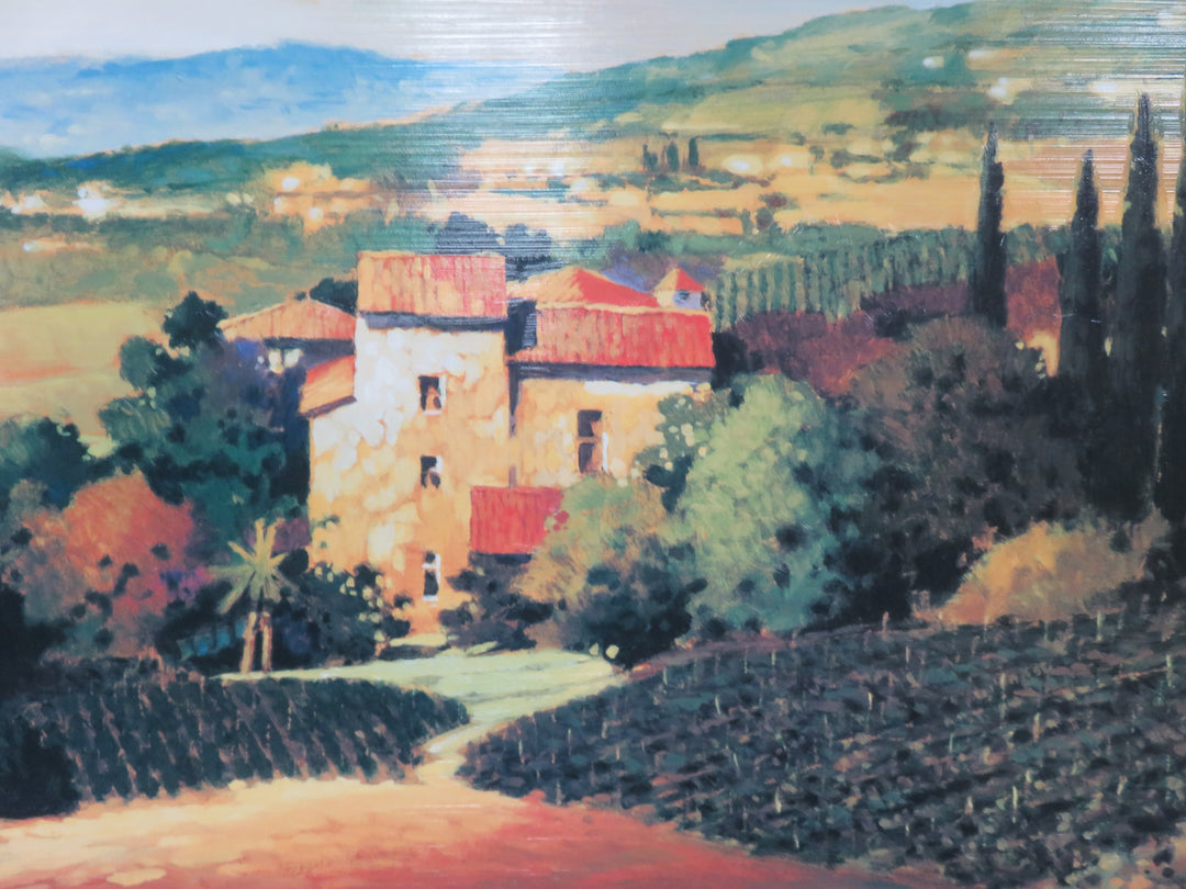 Tuscan Landscape Wrapped Canvas Print