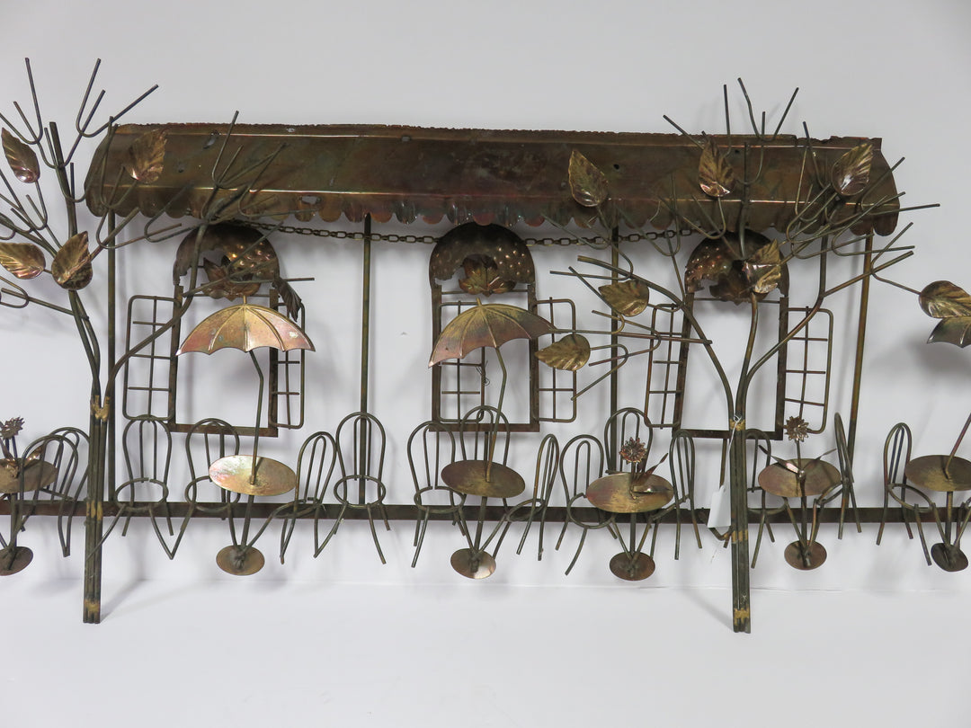 Metal Bistro Cafe Wall Hanging