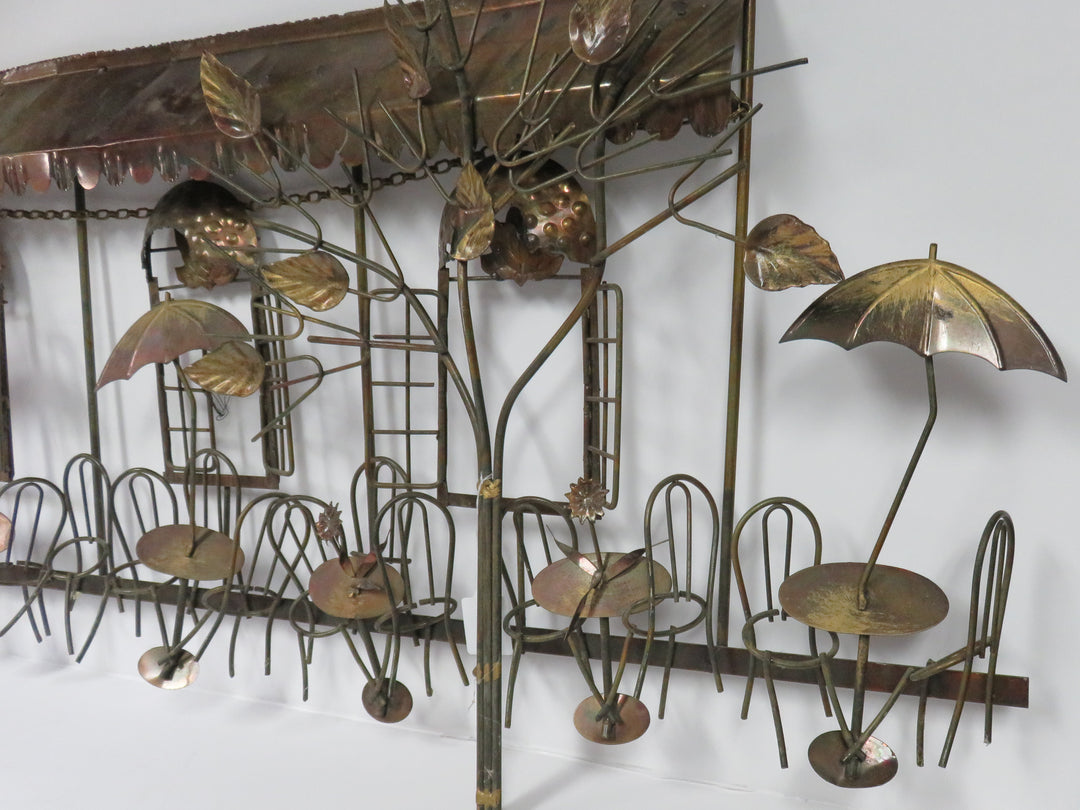 Metal Bistro Cafe Wall Hanging