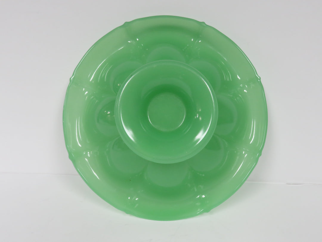 Fenton Jadeite Pedestal Bowl