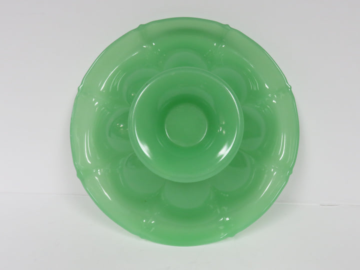 Fenton Jadeite Pedestal Bowl
