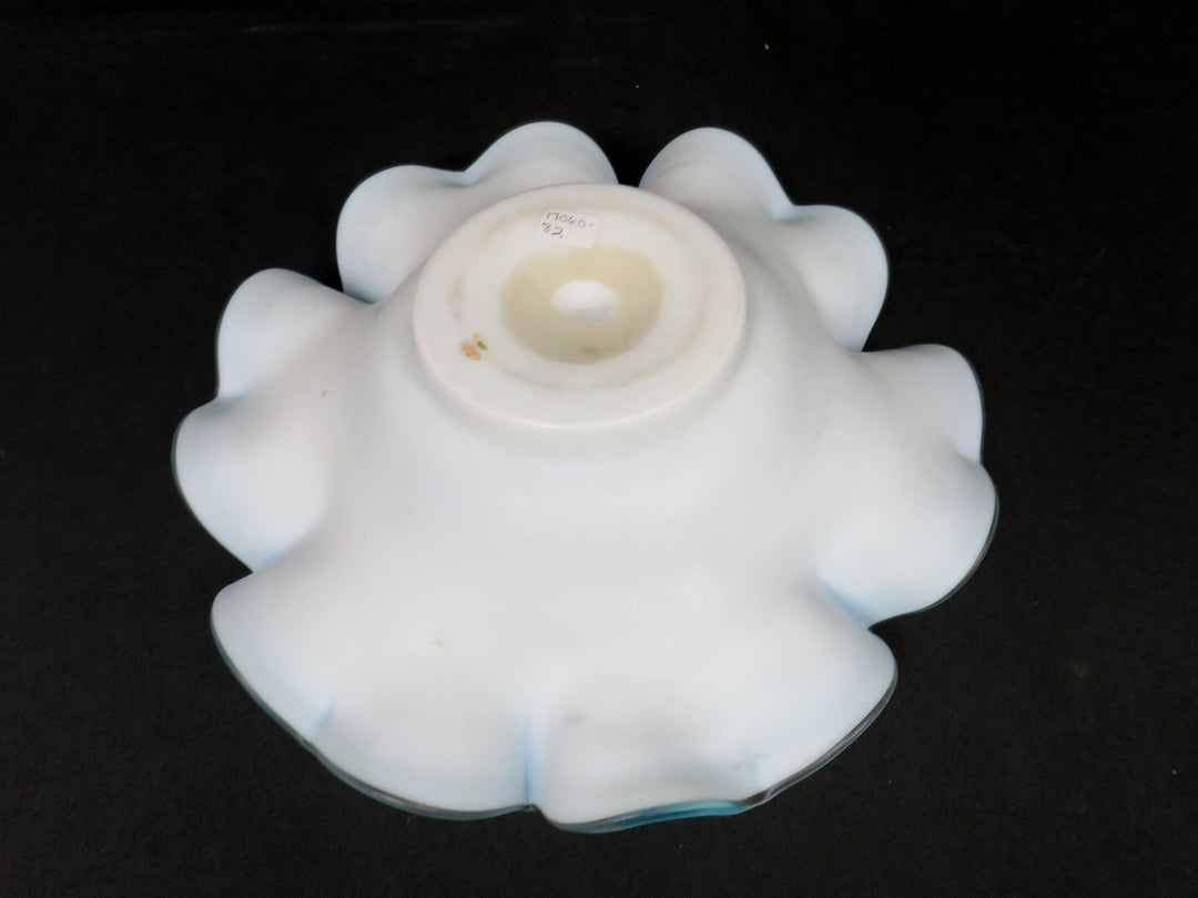Antique Blue "Brides Basket"  Bowl