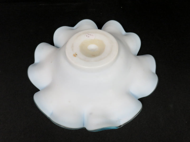 Antique Blue "Brides Basket"  Bowl