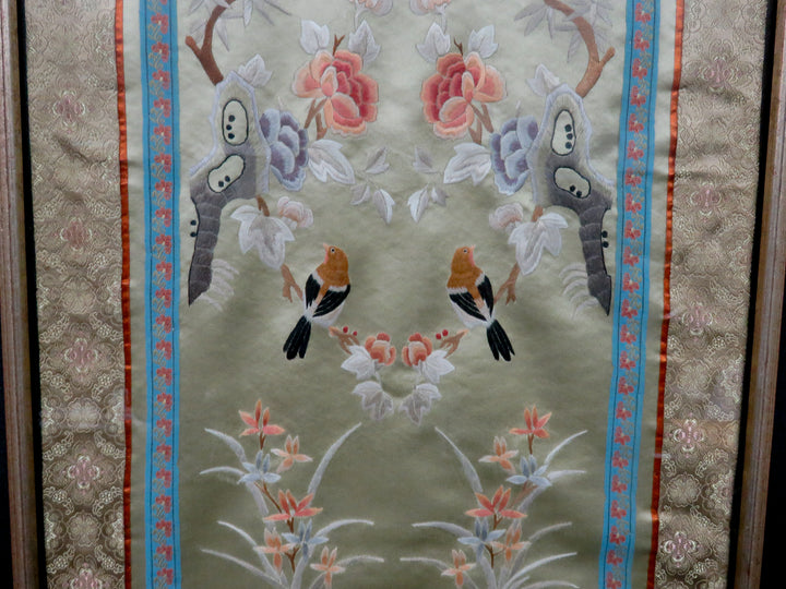 Asian Embroidery on Silk