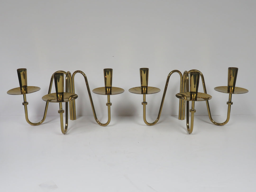 Tommi Parzinger Brass Candleholders