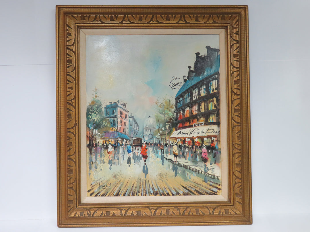 Vintage Paris Street Scene