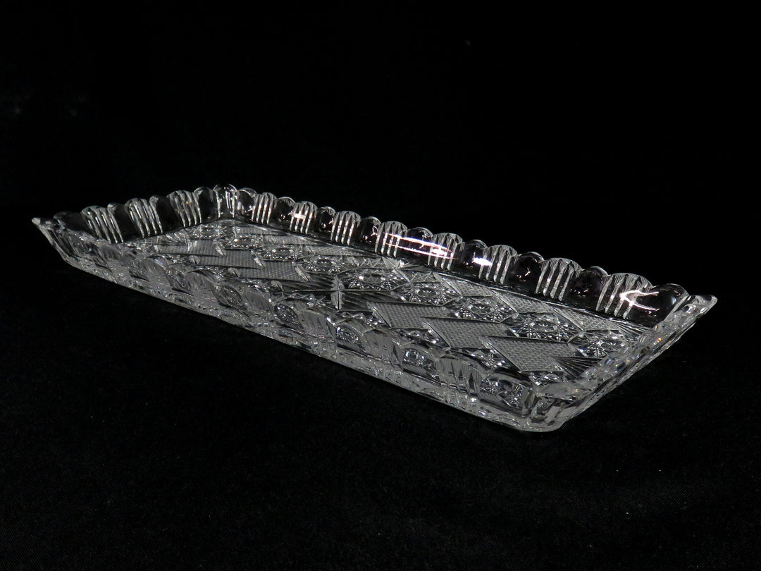 Cut Crystal Dresser Tray