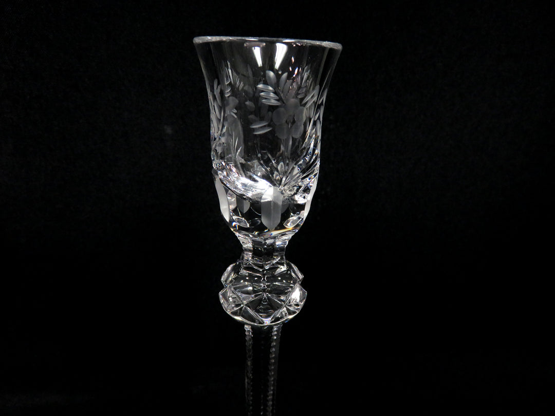 Pair of Etched Candlesticks