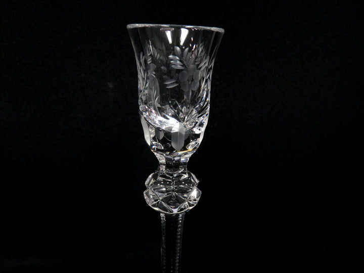 Pair of Etched Candlesticks