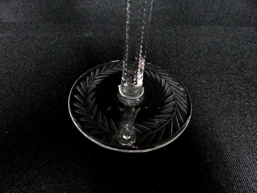 Pair of Etched Candlesticks