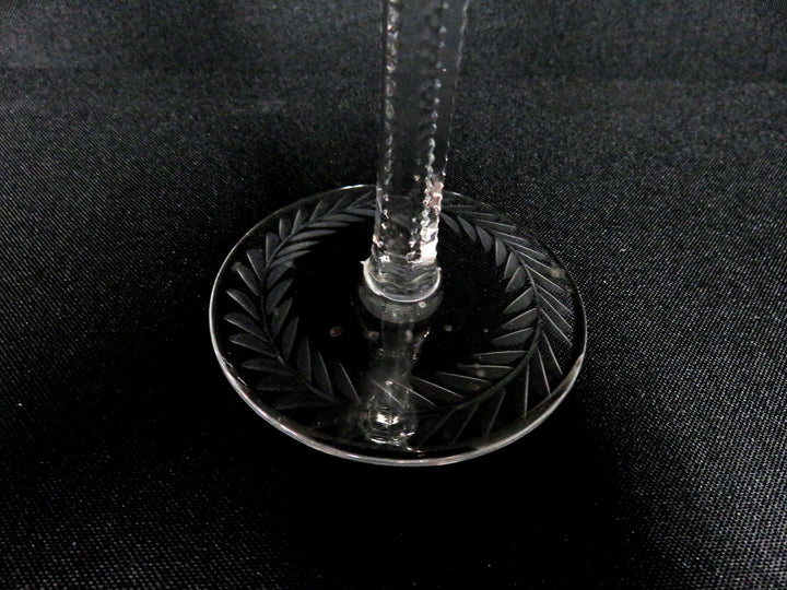 Pair of Etched Candlesticks
