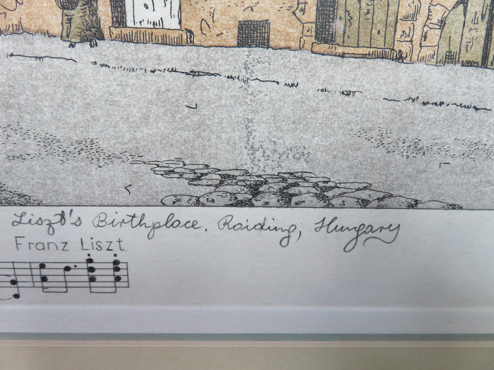 Lizst Home Etching Print