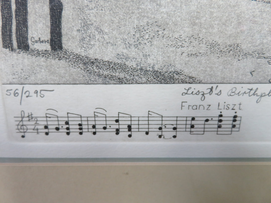 Lizst Home Etching Print