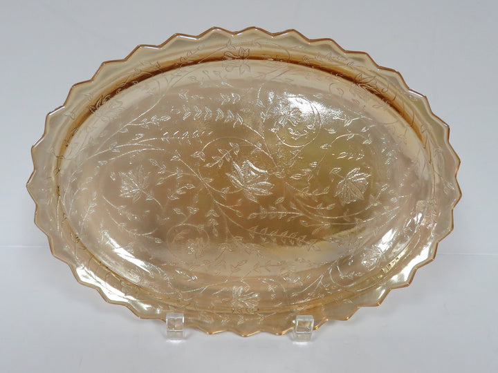 Carnival Glass Serving Plate