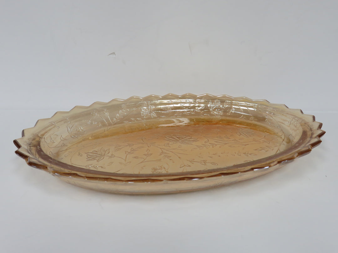 Carnival Glass Serving Plate