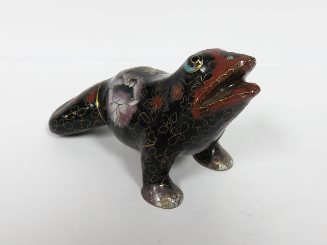 Cloissone Frog Figurine