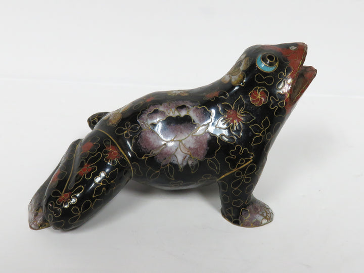 Cloissone Frog Figurine