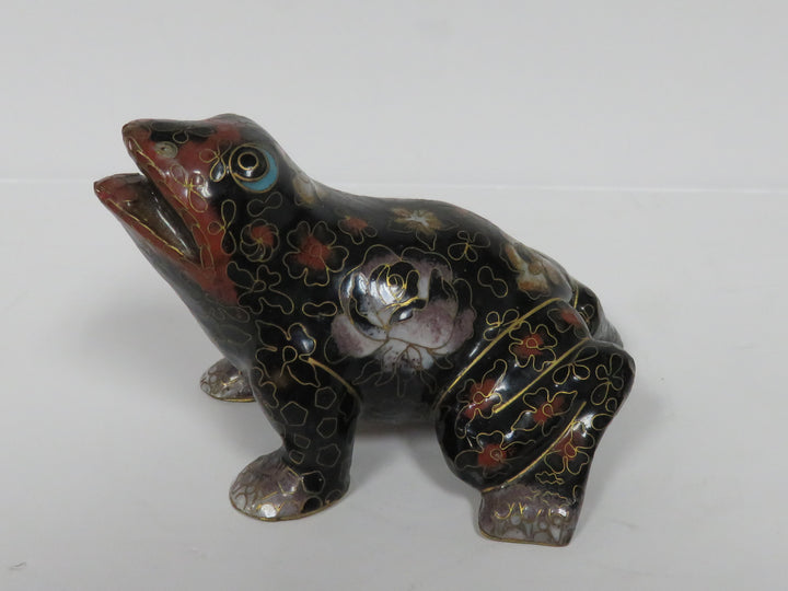 Cloissone Frog Figurine