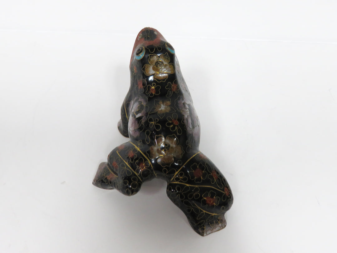 Cloissone Frog Figurine