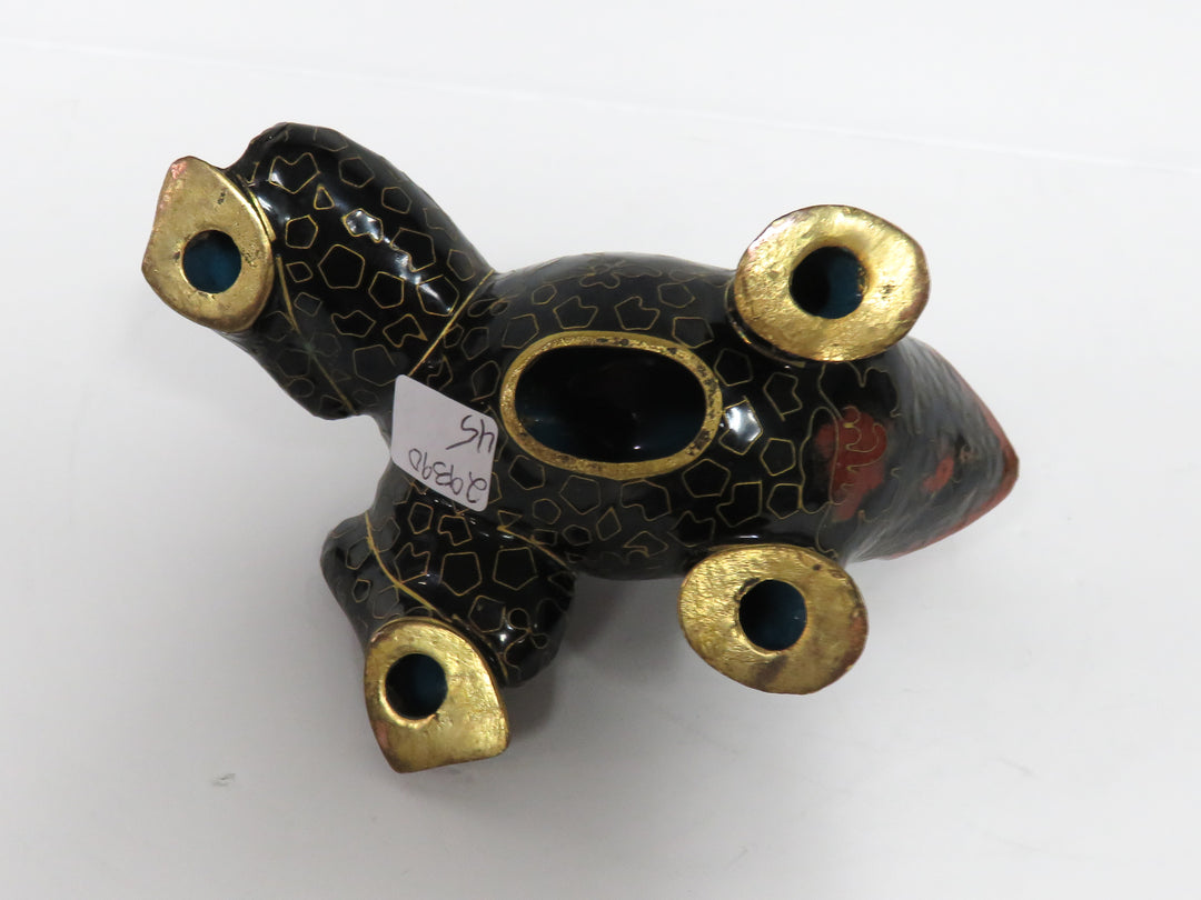 Cloissone Frog Figurine