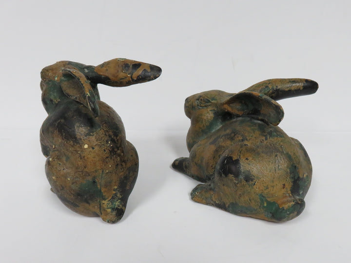 Cast Iron Bunny Figurines