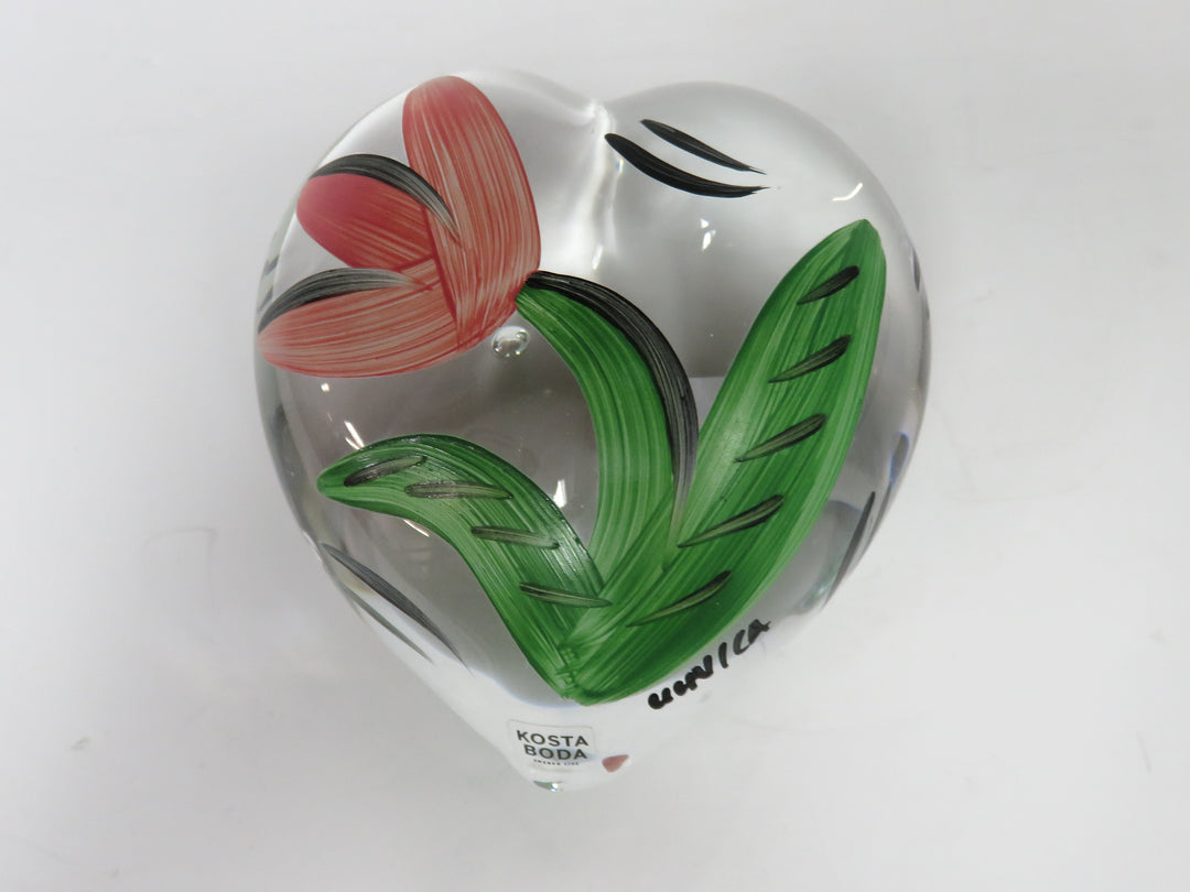 Kosta Boda Heart Paperweight