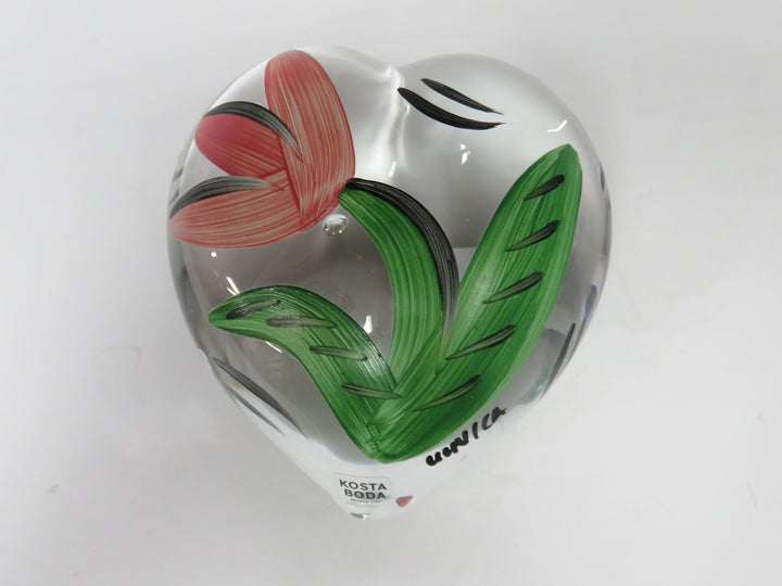 Kosta Boda Heart Paperweight