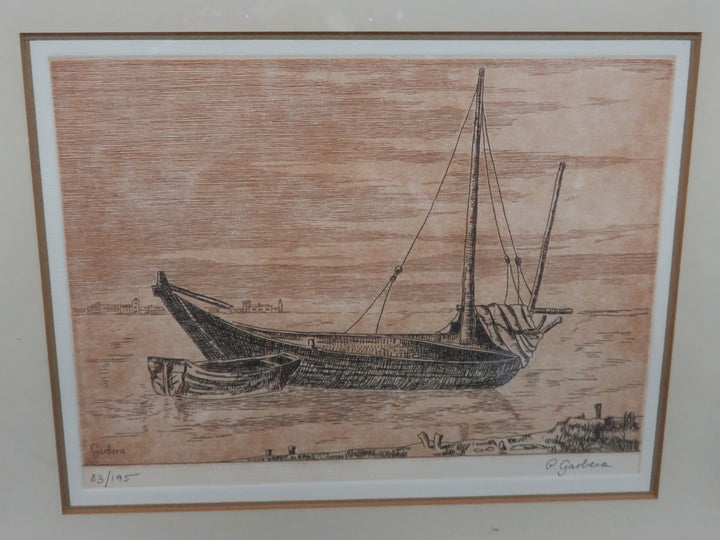 Sailboat Etching