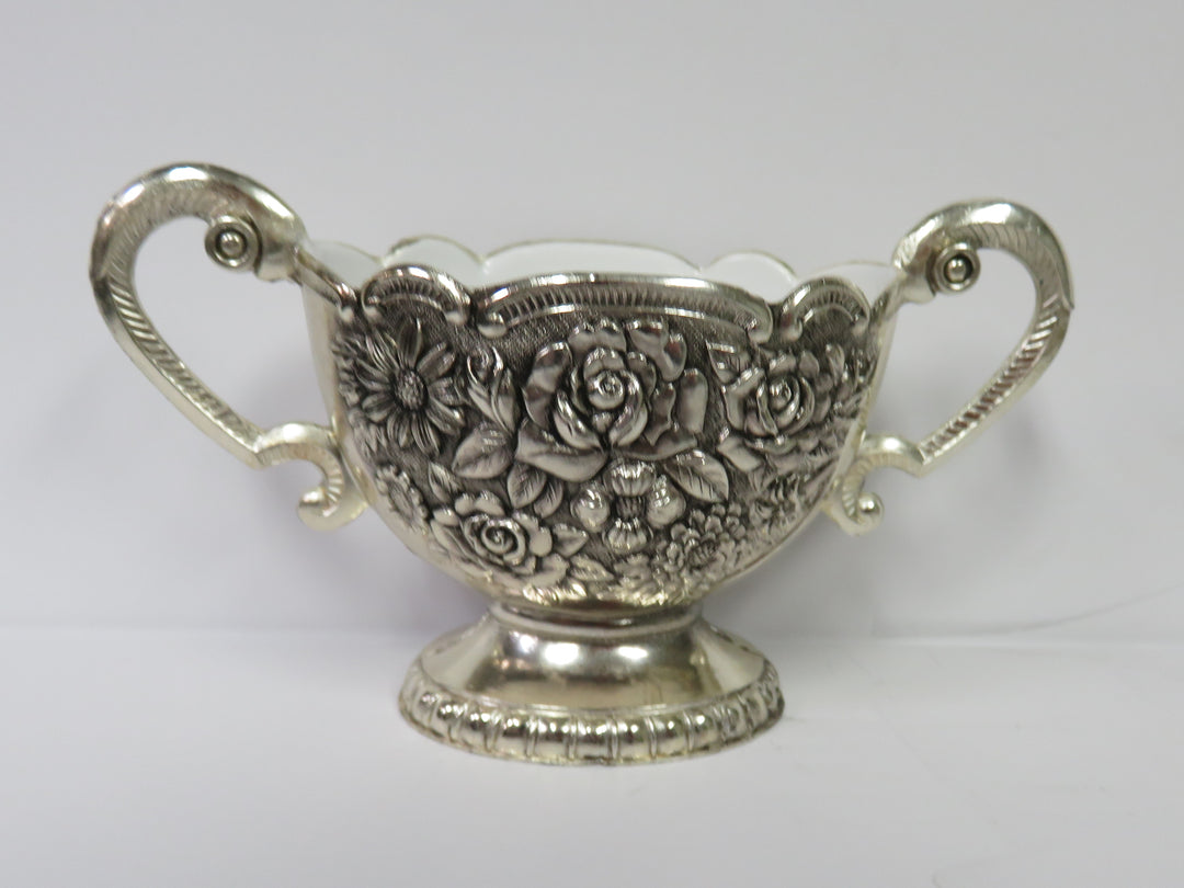 Silverplate Cream & Sugar with Underplate