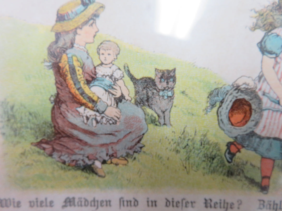 German Primer Page Framed