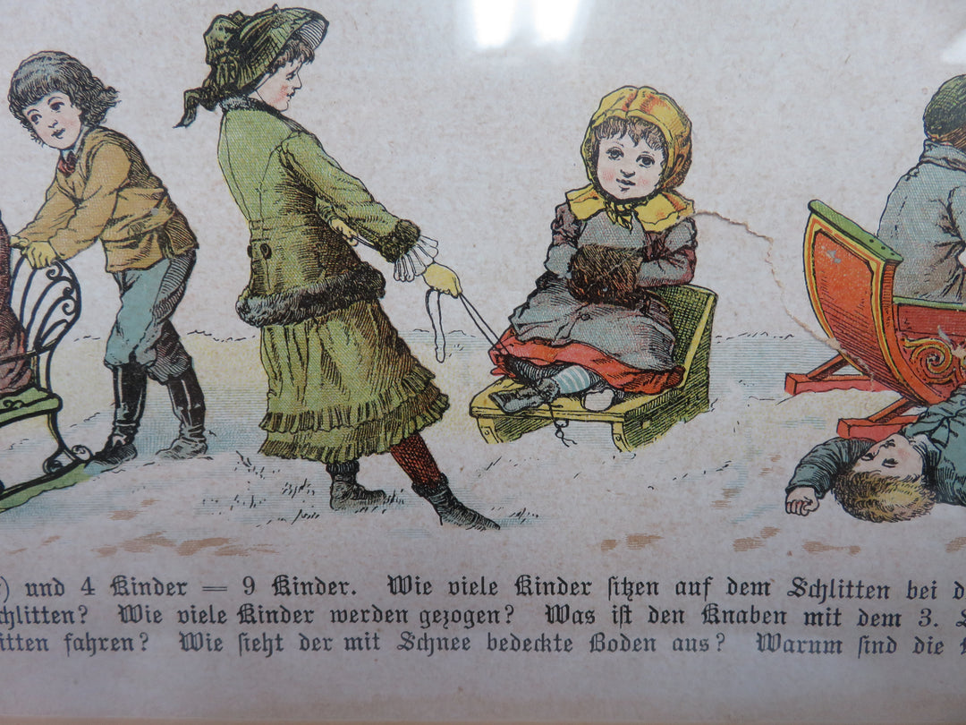 German Primer Page Framed