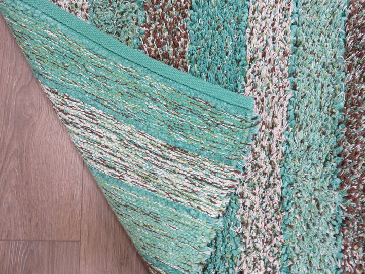Turquoise Shag Scatter Rug