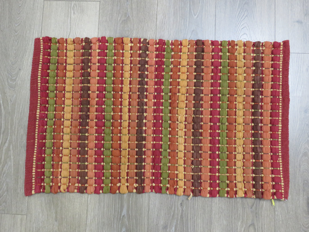 Earthtone Striped Scatter Rug