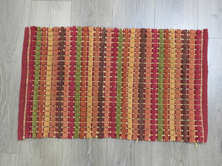 Earthtone Striped Scatter Rug
