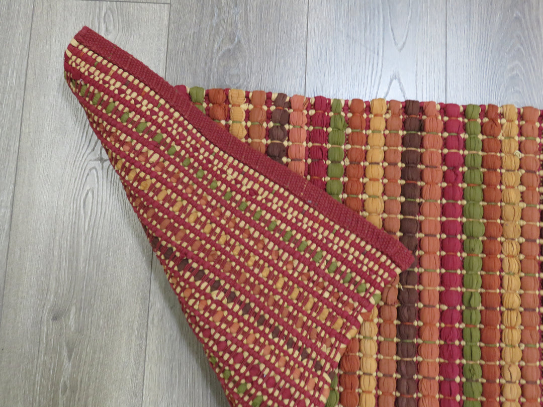 Earthtone Striped Scatter Rug