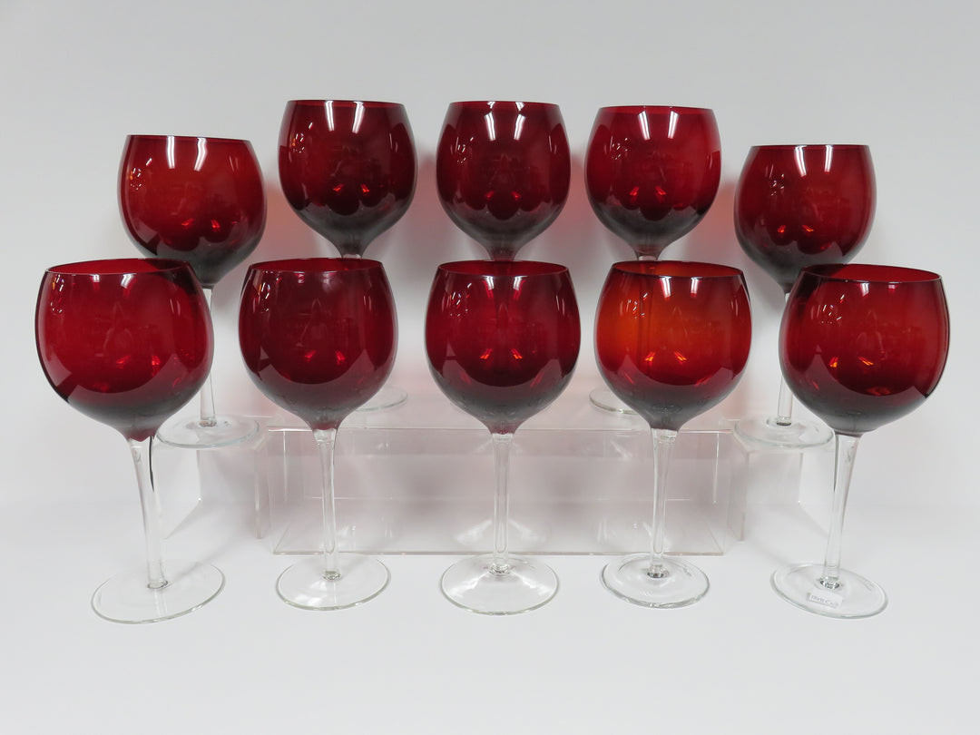 Lenox Ruby Gems Wine Glasses